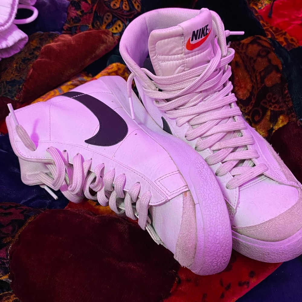 Nike Women's High-Top Sneakers - White and Black